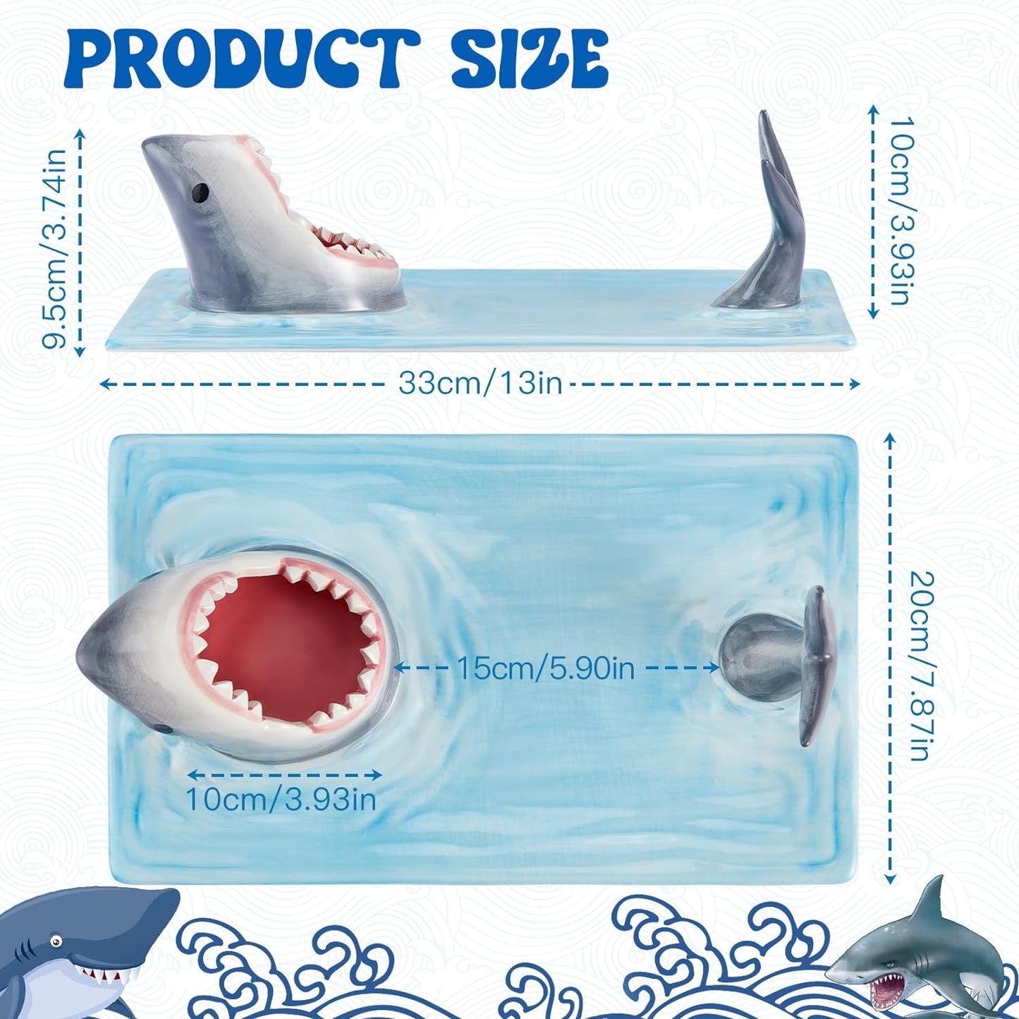 Shark Sushi Plate