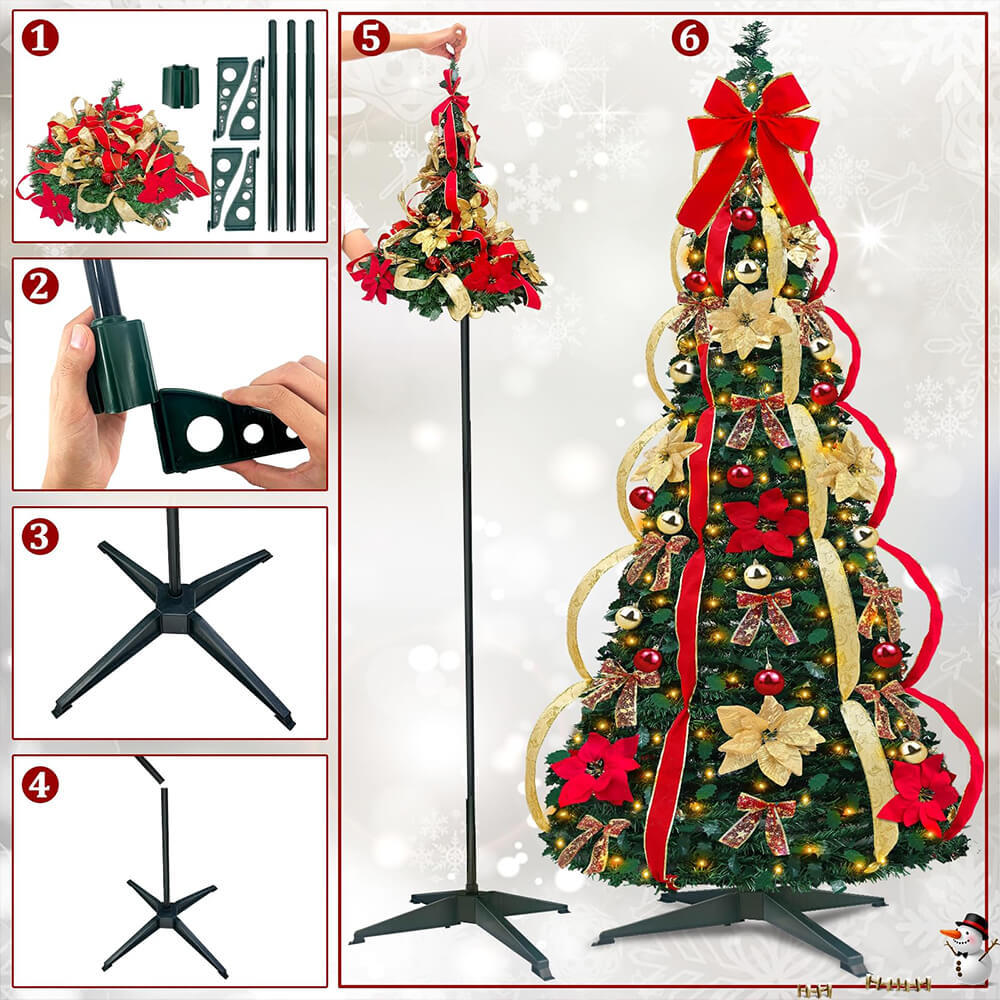 Folding Christmas Tree™ – Effortless Holiday Décor in Seconds!